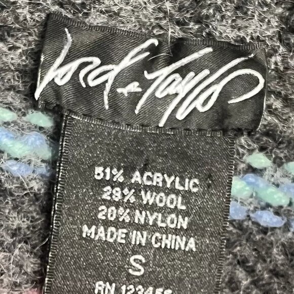 Lord & Taylor Cardigan Sweater Women S Wool Blend Fair Isle Button Shawl Collar - Picture 7 of 8